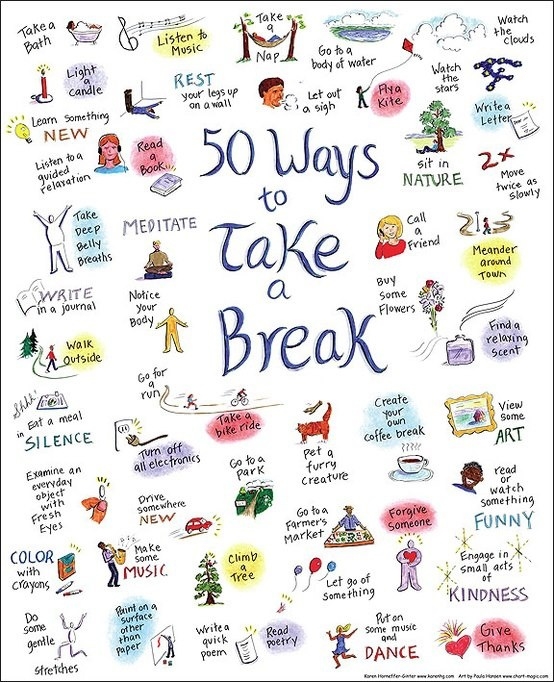 50 Fun Ways to Take A Break!