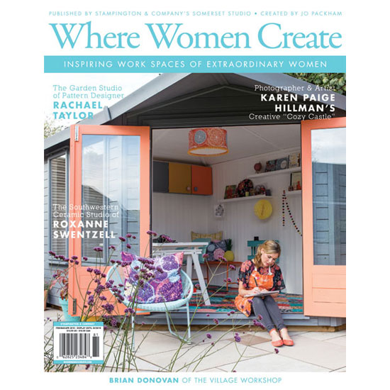 Where Women Create 10-page Feature & Cover!