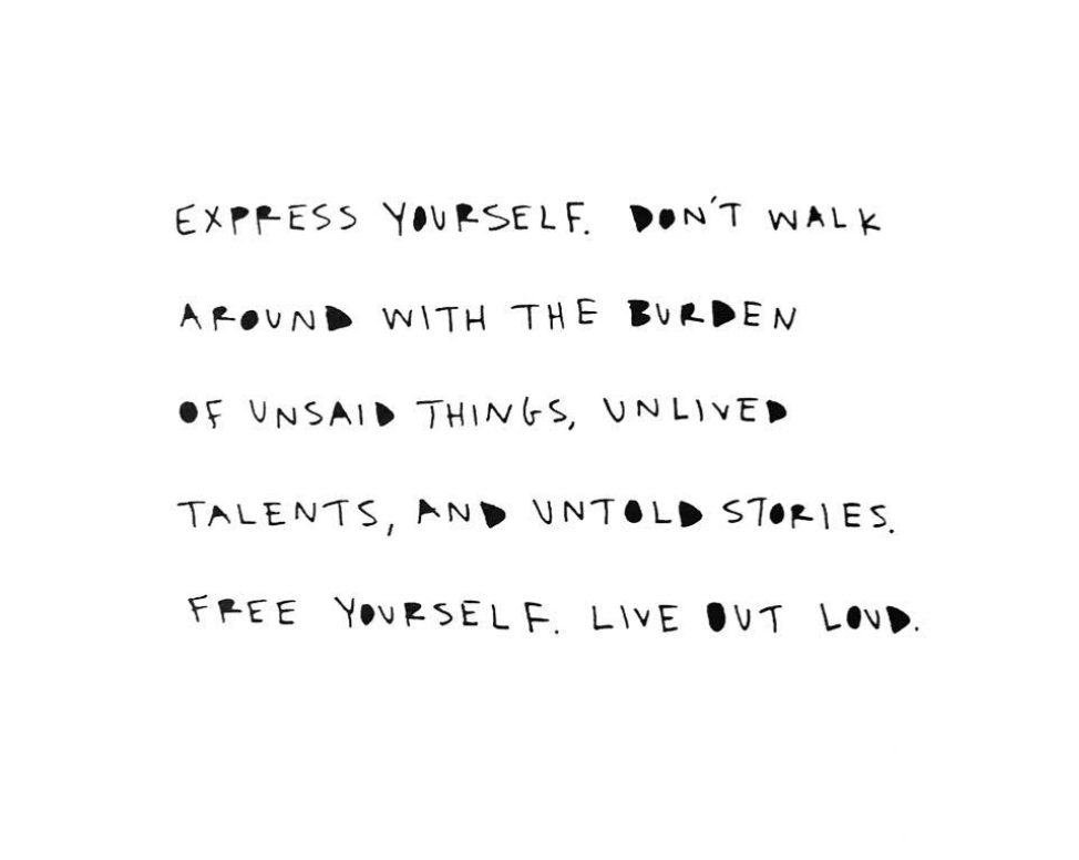 Friday Inspo - Express Yourself!