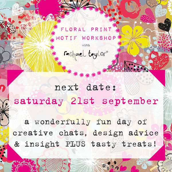 Next Floral Print Motif Workshop - Sep 21st!