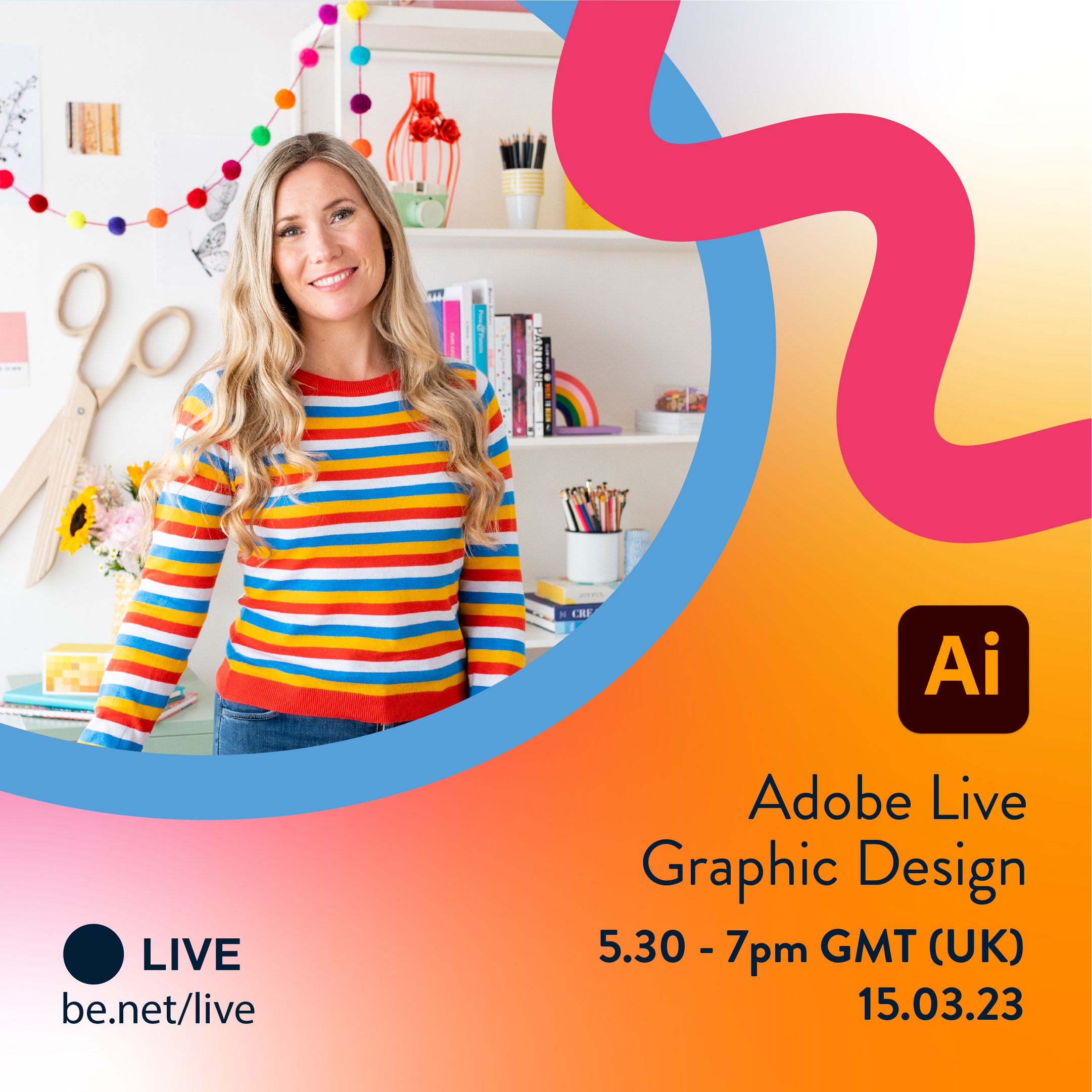 Join me LIVE WITH ADOBE!